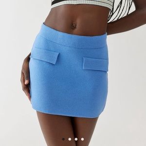 Urban Outfitters Blue Paige Knit Sweater Mini Skirt